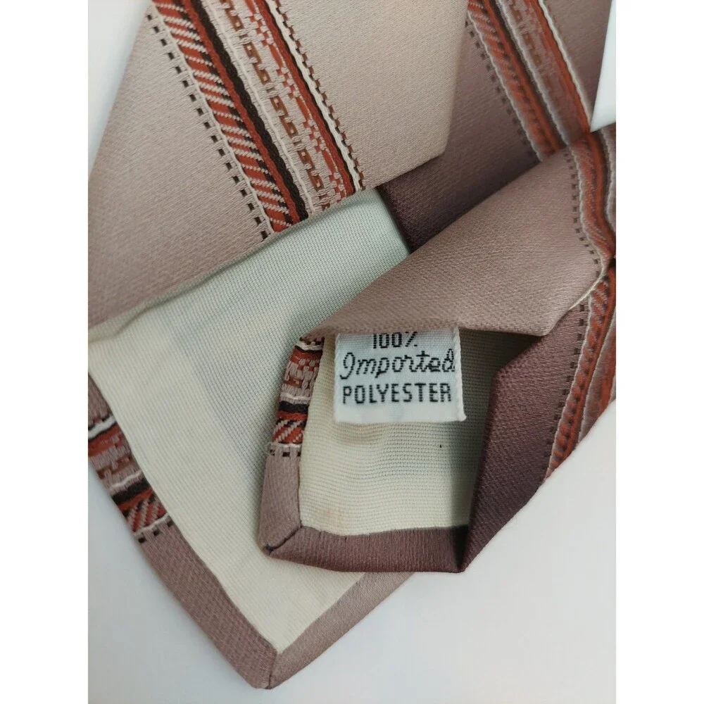 Orsini Men's Tie Ombre Brown Tan Striped